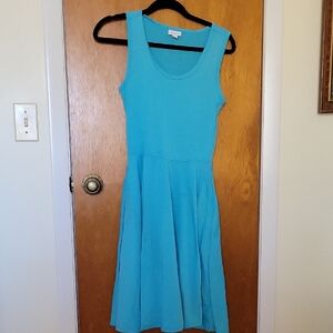LuLaRoe Turquoise Sleeveless Midi Dress